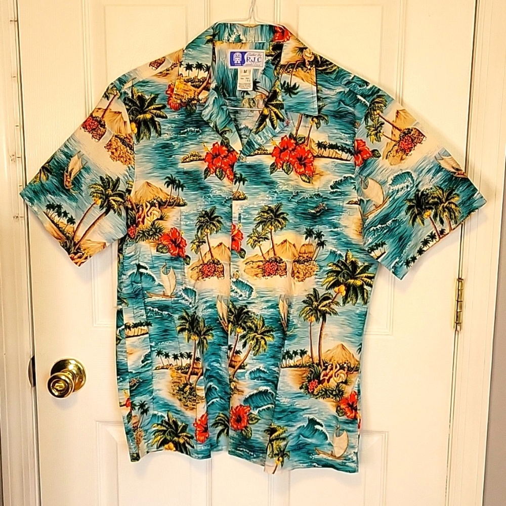 Vintage Hawaiian Multicolor vintage Rat Pack  Hawaiian Shirt
